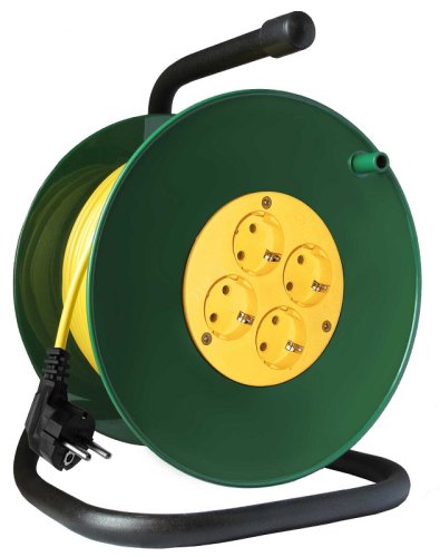 Удлинитель на катушке с заземлением Союз 4х50м 16А 3500Вт IP20 картинка 